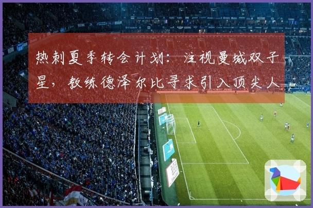 热刺夏季转会计划:注视曼城双子星,教练德泽尔比寻求引入顶尖人才